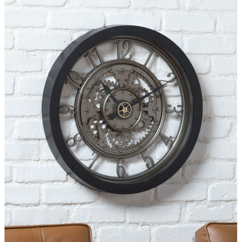 Oversized Pinnacle Gear 24" Wall Clock Birch Lane